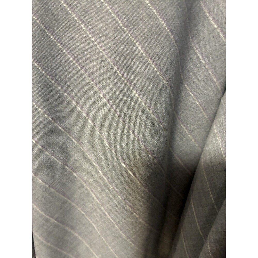 LIZ CLAIBORNE Spring Bouquet Sleeveless Belted Career Top XL Gray Purple Stripe - Picture 3 of 8